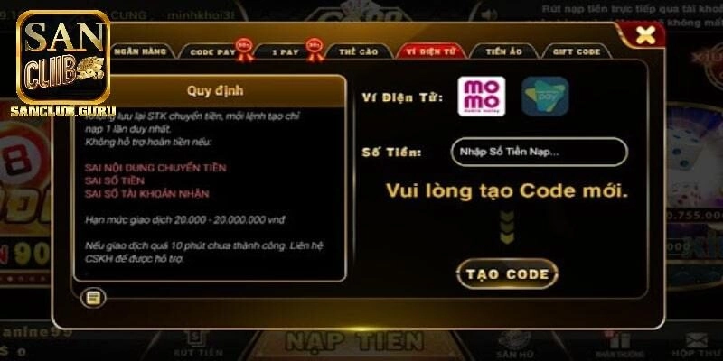 Nắm bắt hướng dẫn rút tiền Sanclub cụ thể